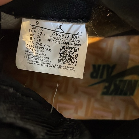 NIKE AIR JORDAN 1 HIGH TOP OG LUCKY GREEN WHITE SHOES SNEAKERS size 9 - Picture 15 of 15